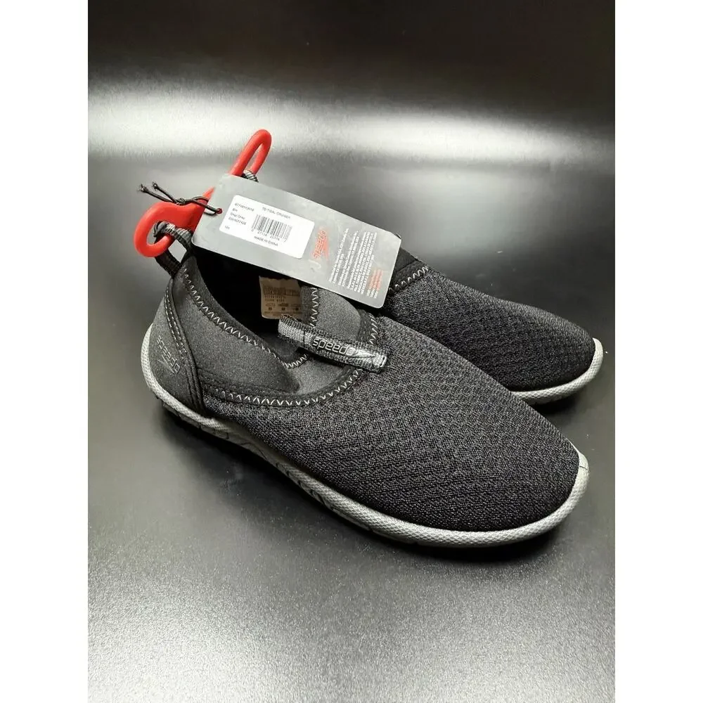 Speedo Toddler Tidal Cruiser Water Shoes Size 10/11 - Black - NEW